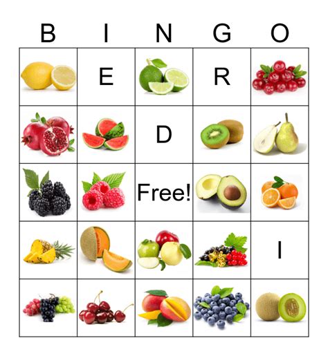 fruit bingo free printable|Fruits Bingo Cards to Download, Print and Customize!.